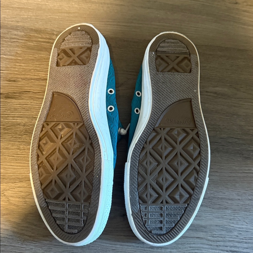 Converse Women’s Aqua Blue Sneakers - Picture 2 of 3